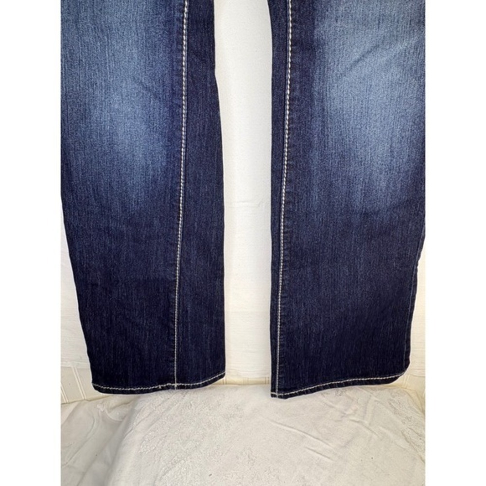 Nine West Jeans Womens 6 Dark Wash Embroidered Beaded Bootcut Denim Pants - Picture 8 of 11